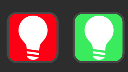 I used the default light bulb icon on the streamdeck website and replaced
the backgrounds.